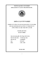 Nghiên cứu công tác kế toán bán hàng và xác định kết quả kinh doanh tại công ty TNHH máy và công nghệ vật liệu ngọc đức, hà nội (khóa luận   kinh tế và quản trị kinh doanh) 