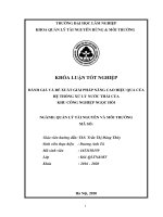 Nghiên cứu thực trạng và đề xuất giải pháp phát triển du lịch biển bền vững tại thị xã cửa lò, tỉnh nghệ an 
