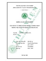 Xây dựng và thiết kế hệ thống camera trap trong việc bảo tồn động vật hoang dã (khóa luận   kinh tế và quản trị kinh doanh) 