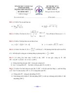 Đề thi học kì 2 Toán 11 năm 2019 - 2020 trường THPT Nguyễn Du - TP HCM - TOANMATH.com