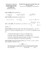 Đề thi giữa kì 2 Toán 11 năm 2020 - 2021 trường THPT Tân Túc - TP HCM - TOANMATH.com