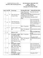 Kế hoạch dạy học môn GDCD