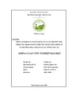 Tiếp cận dịch vụ ngân hàng của các hộ kinh doanh du lịch cộng đồng dân tộc thiểu số tại xã mường hoa, thị xã sa pa, tỉnh lào cai 