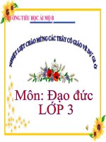 Đạo đức 3 - Tuần 28 - Tiết kiệm và bảo vệ nguồn nước