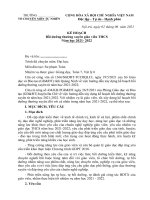 Kế hoạch BDTX NĂM HỌC 2021 -2022