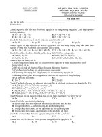 DE THI TRAC NGHIEM HOA VO CO