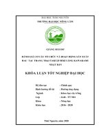 Đánh giá cơ cấu tổ chức và hoạt động sản xuất rau tại trang trai takuji seki làng kawakami nhật bản 