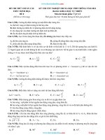Đề Ôn Thi TN THPT Vật Lý 2021 Chuẩn Cấu Trúc Đề Minh Họa Có Lời Giải Chi Tiết Và Đáp Án (Đề 8)