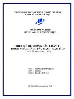 Thiết kế hệ thống báo cháy tự động nhà khách tây nam – cần thơ (thuyết minh phụ lục) 