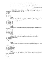 DE THI TRAC NGHIEM TRO CHOI VAN DONG SO 13