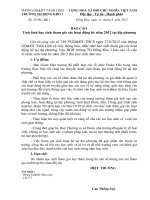 Bao cao viec to chuc sinh hoat he nam 2012 cho hoc sinh
