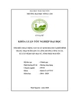 Tìm hiểu công tác tổ chức và quản lý hoạt động tại trang trại nuôi gia công lợn thịt của ông dương công tuấn xã cát nê, huyện đại từ, tỉnh thái nguyên 