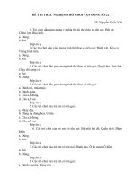 DE THI TRAC NGHIEM TRO CHOI VAN DONG SO 22