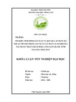 Tìm hiểu tình hình sản xuất và kết quả áp dụng kỹ thuật tiến bộ trong sản xuất cây bắp cải (kyebetsu) tại trang trại takuji seki, làng kawakami, tỉnh nagano, nhật bản 