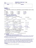 De kiem tra anh 9 45 so 1chuan