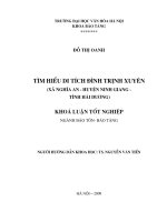 Tìm hiểu di tích đình trịnh xuyên (xã nghĩa an   huyện ninh giang   tỉnh hải dương) 