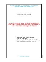 Một số giải pháp khai thác kênh hình sách giáo khoa trong giảng dạy phân môn lịch sử lớp 4 ở trường tiểu học yên phong 