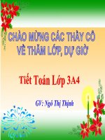 Toán 3 - Tuần 9 - Bài: Bảng chia 7 - GV: Ngô Thị Thịnh