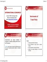 International economics   chapter 6   trade policy