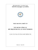 Xây dựng công cụ hỗ trợ đánh giá an toàn website luận văn thạc sĩ công nghệ thông tin 