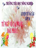 Tuần 31_Môn Luyện từ và câu_Bài : Mở rộng vốn từ.: Các nước. Dấu phẩy