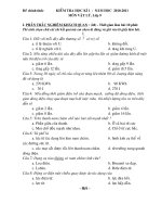 De KT hoc ki I mon Ly lop 9 de 2