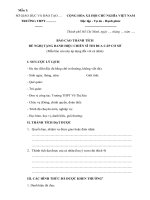 Mẫu báo cáo thành tích cá nhân của giáo viên THPT năm học 2020 2021