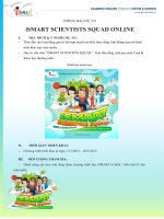 iSMART - KẾ HOẠCH TỔ CHỨC BIỆT ĐỘI KHOA HỌC ONLINE