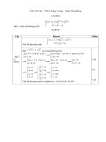 Đề thi và đáp áp Đề thi học sinh giỏi môn Toán lớp 9 THCS Hùng vương mã 6 | Toán học, Lớp 9 - Ôn Luyện