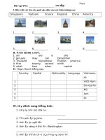 bai tap tieng anh lop 5 Unit 1