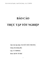 PHẦN 2 BÁO CÁO THỰC TẬP TỐT NGHIỆP - NGUYỄN THÚY PHƯƠNG LỚP 17 CNĐPH 02