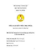 ĐỀ TÀI: Quy luật giá trị và sự vận dụng quy luật giá trị ở Việt Nam hiện nay