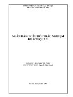 trac nghiem hoa 10