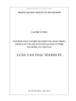 Giải Pháp Nâng Cao Hiệu Quả Khâu Mua Hàng Trong Chuỗi Cung Ứng