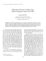 Pháp luật Việt Nam về phân vùng, quản lý tổng hợp vùng ven bờ biển