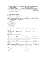 Đề thi giữa HK1 Toán 11 năm 2020 - 2021 trường THPT Huỳnh Thúc Kháng - Quảng Nam - TOANMATH.com