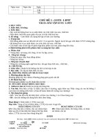 Giáo án dạy thêm môn hóa học lớp 12 năm học 2021-2022