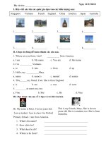 bai tap Lets learn English 2 Unit 1