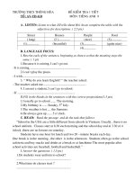 DE THI HOC KY I ANH VAN 920102011 CO DAP AN