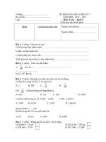 De Dan KTGK 1 mon Toan Lop 5