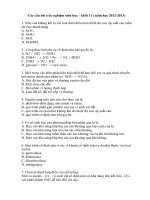 160 cau hoi trac nghiem sinh hoc 1011 nam hoc 20122013