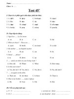 test 45 lan 1 mon Tieng Anh