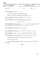 Đề thi cuối kỳ 1 Toán 10 năm 2020 - 2021 trường THPT Đông Hà - Quảng Trị - TOANMATH.com