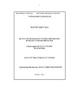 Luận văn thạc sĩ quản lý văn hóa   quản lý di tích lịch sử văn hóa trên địa bàn huyện ba vì, thành phố hà nội 