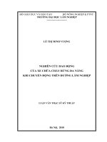 Luận văn Nghiên Cứu Dao Động Của Xe Chữa Cháy Rừng Đa Năng