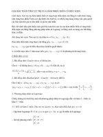 Giải bài toán cực trị hàm nhiều biến bằng phương pháp nhân tử lagrang và bằng cahcs sử dụng các bất đẳng thức cổ điễn