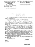 CÔNG VĂN BÀN GIAO HỒ SƠ TÀI LIỆU CÔNG TY CP ĐẦU TƯ XÂY DỰNG VÀ PHÁT TRIỂN TRƯỜNG AN