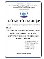 Thi công hệ thống điều khiển xe lăn điện cho người khuyết tật sử dụng điện não và camera