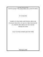 Luận văn thạc sĩ nghiên cứu phát hiện giới tính qua hình ảnh ứng dụng cho công tác quản lý học sinh nội trú 