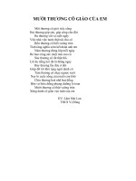 Muoi thuong co giao cua em